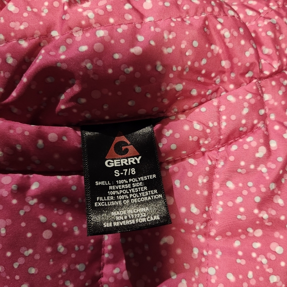 GERRY reversible winter jacket girls size S 7/8 - Picture 2 of 9
